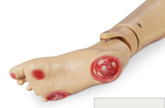 Dekubitusfuß für Krankenpflegepuppe